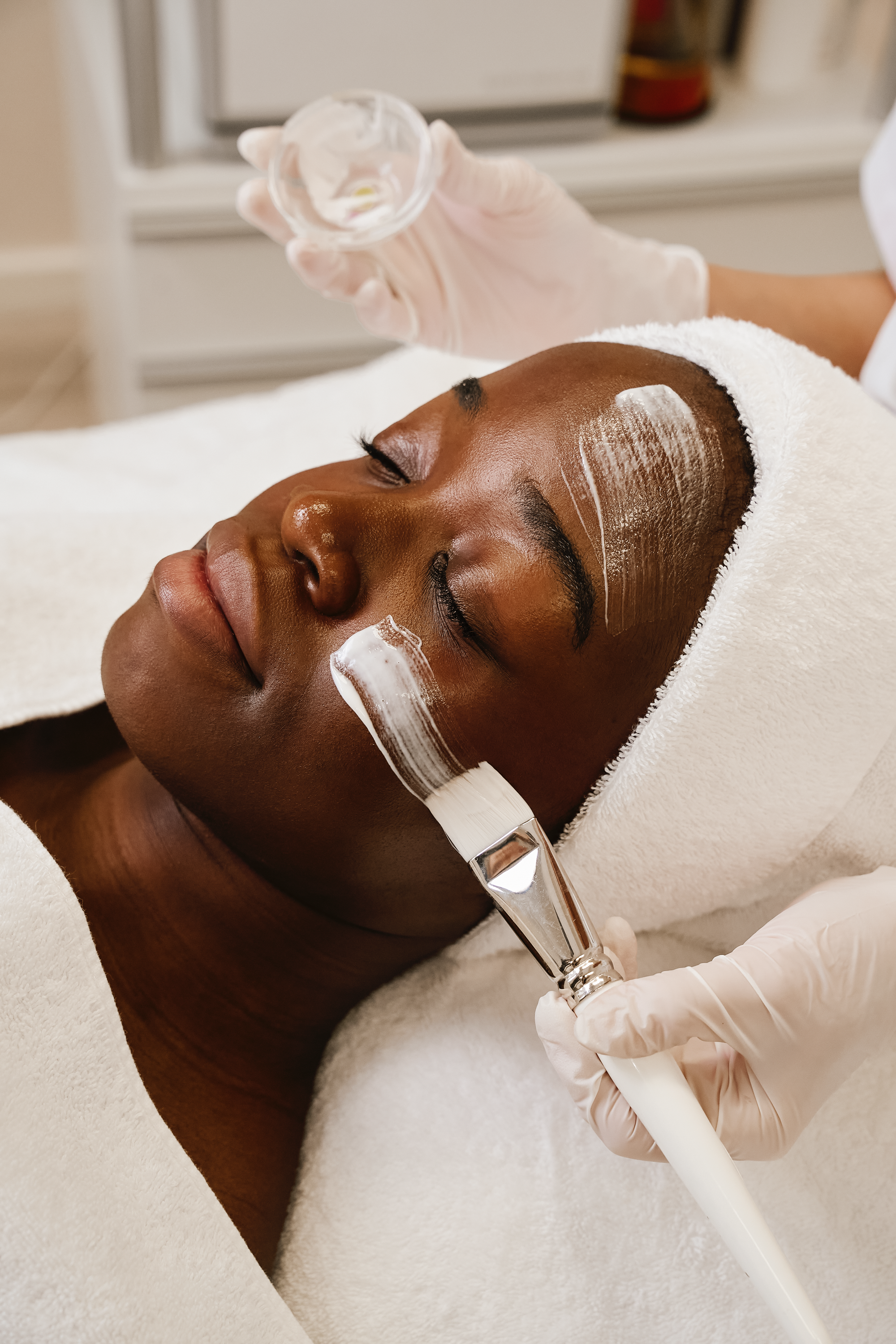 Spezialmaske im Rahmen eines exklusiven Medical Facials in München